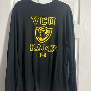 Under Armour Black and Yellow VCU Rams Long Sleeve Tee